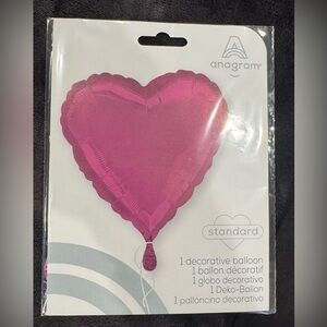 (2) 18” Foil Pink Heart Balloons